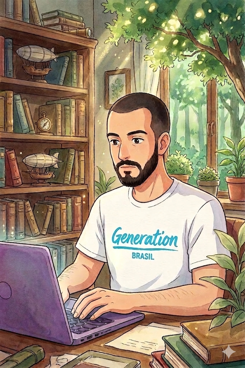 Ilustração de desenvolvedor